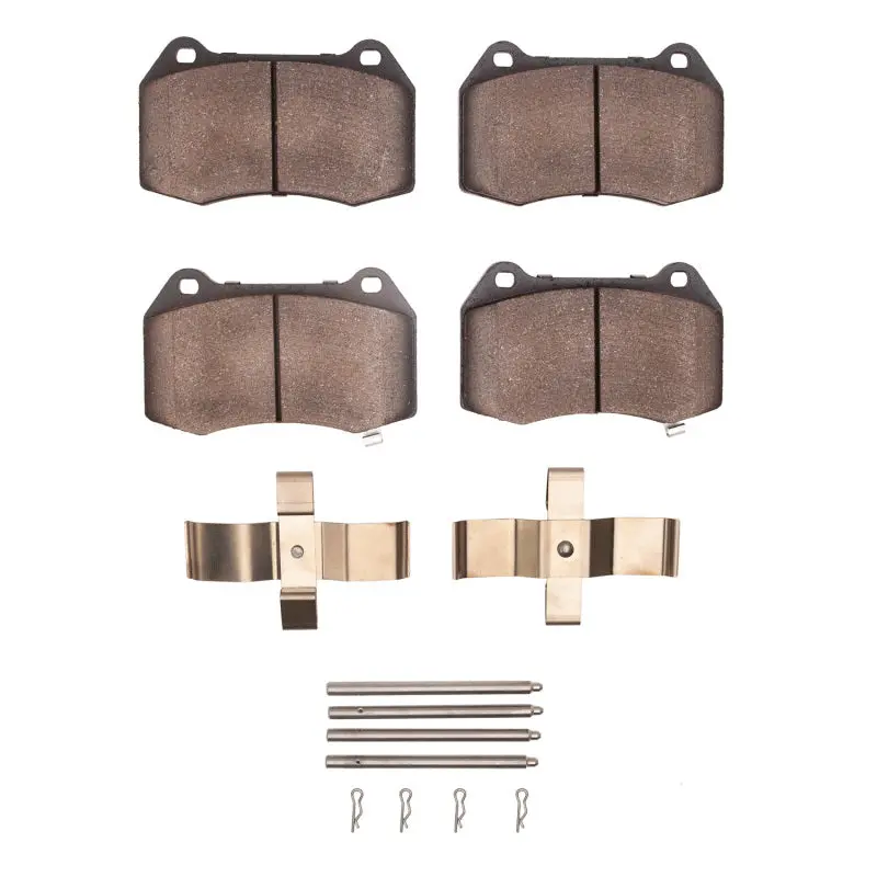 R1 Semi-Metallic Front Brake Pad & Hardware Kit For 2003–2008 Infiniti G35 1