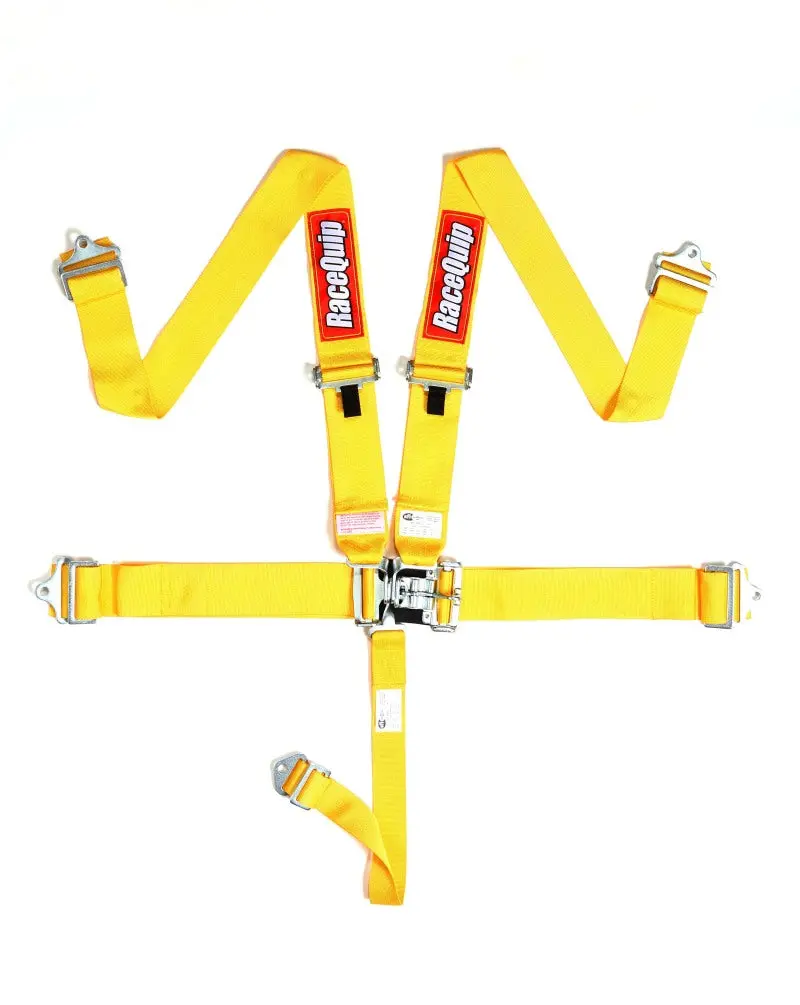 Racequip Yellow Lightweight 5-Point Racing Harness (L&L Style) 1