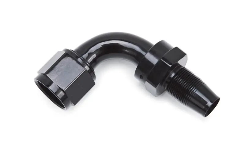 Russell Performance -10 An 90° Hose End – Black Anodized, Socketless Design 1