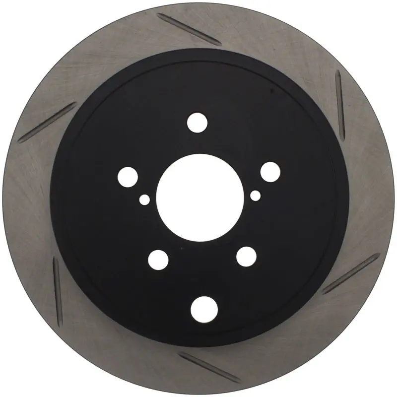 Stoptech Power Slot Slotted Rear Left Brake Rotor For 2008–2010 Subaru Wrx 1