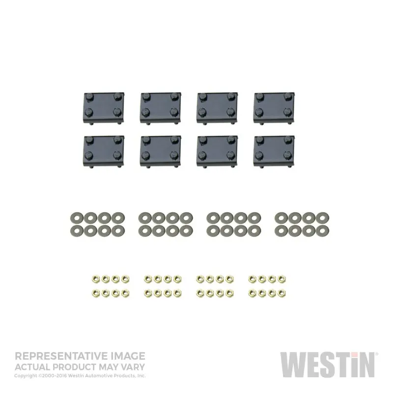 Westin Premier Oval Nerf Step Bar Mount Kit For 1999–2006 Toyota Tundra Extended Cab – Black 1