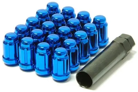 Wheel Mate Muteki Closed-End Lug Nuts – Blue Anodized, 12X1.25Mm Thread 2