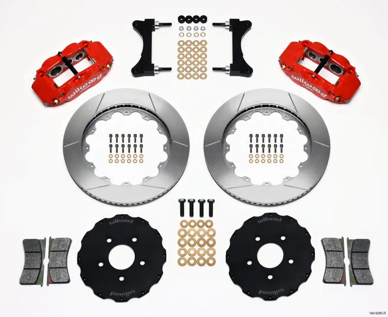 Wilwood Narrow Superlite 6R Front Brake Hat Kit – 14-Inch Diameter, Red Finish, Compatible With Mitsubishi Evo Viii 1