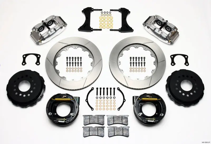 Wilwood Superlite 4R Narrow Rear Parking Brake Kit – 14" Polished Rotor, 2.5" Offset, Big Ford Fitment 1